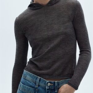 Must Go‼️ Brand New Mango Outlet HOODED KNIT SWEATER. Read Description 👇